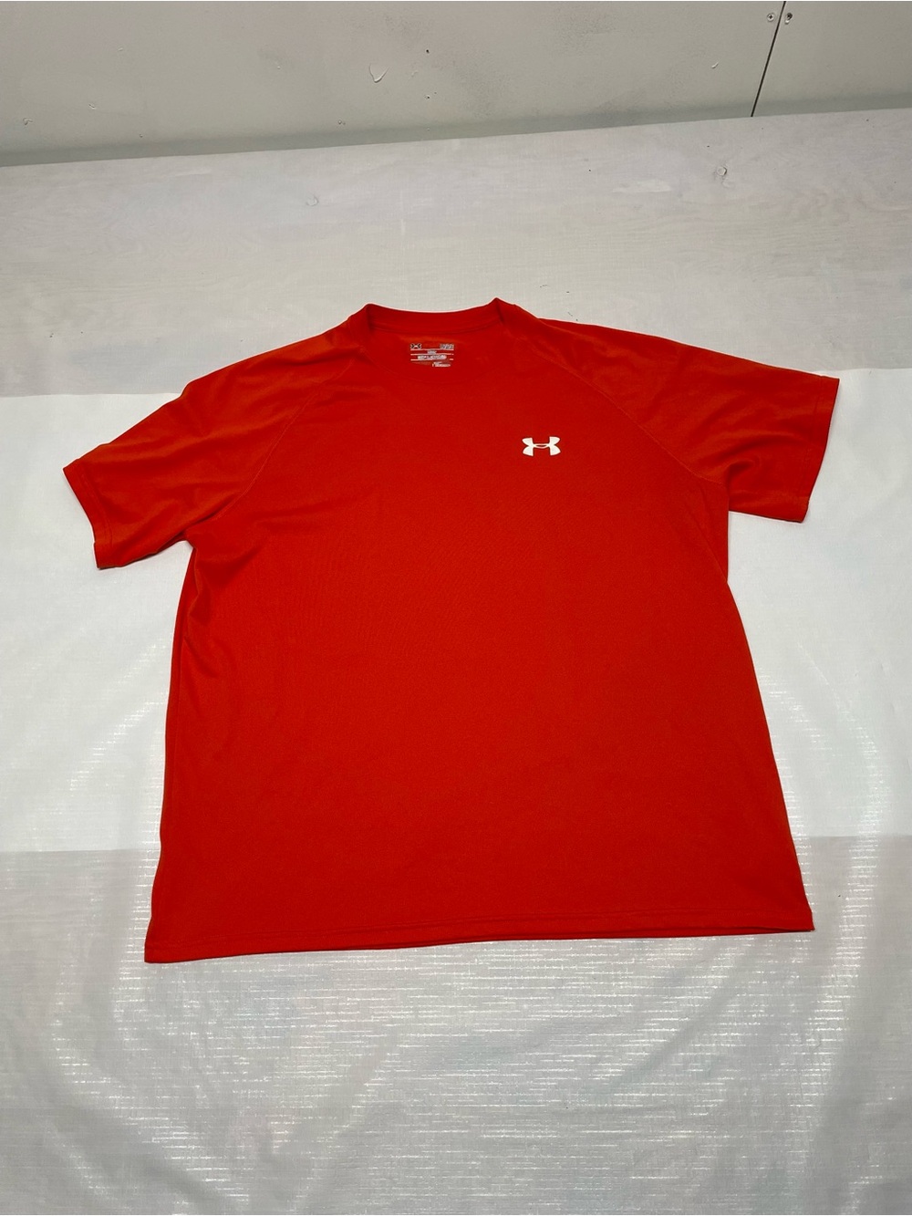 Under Armour Bright Orange Short Sleeve Athletic Tee Sz:Xl